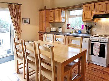 Kitchen and dining table